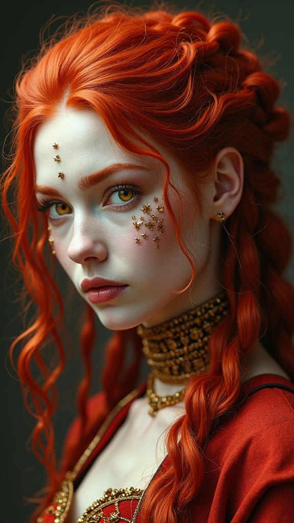 Regal Redhead: Intergalactic Warrior Portrait