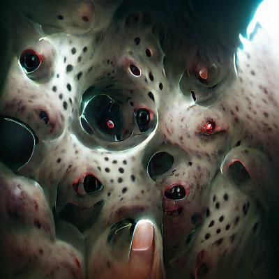 Sinister Trypophobia Image with Many Holes
