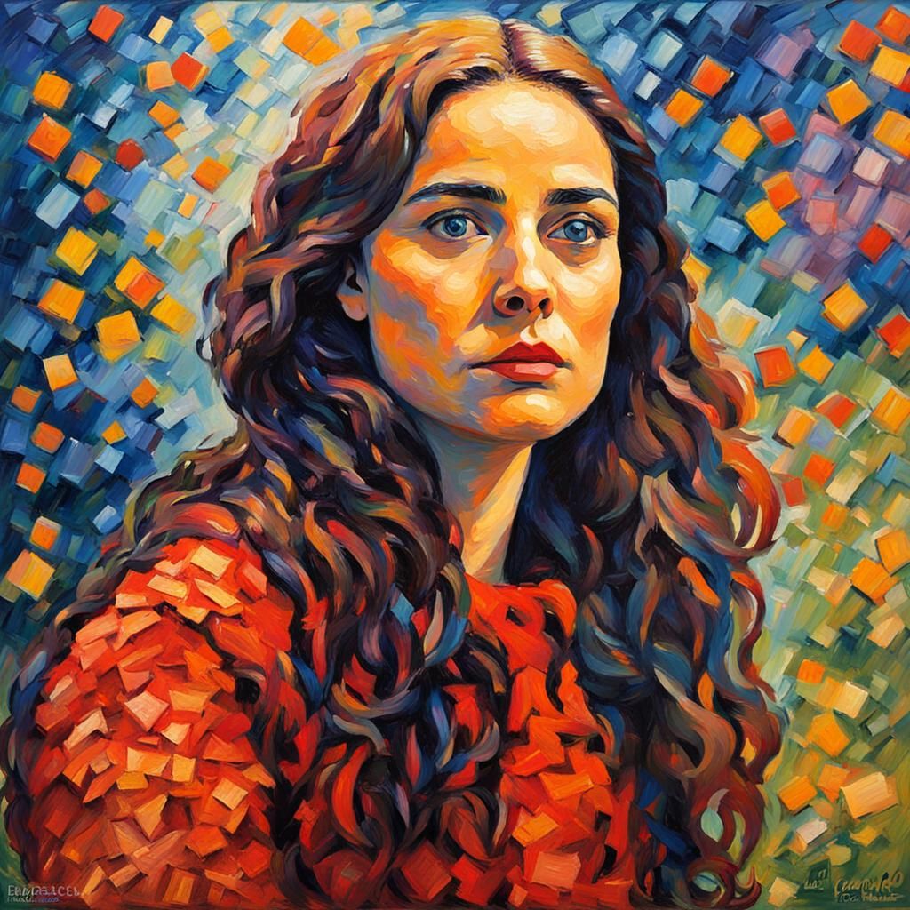 Rebecca Film Poster in Expressionist Style