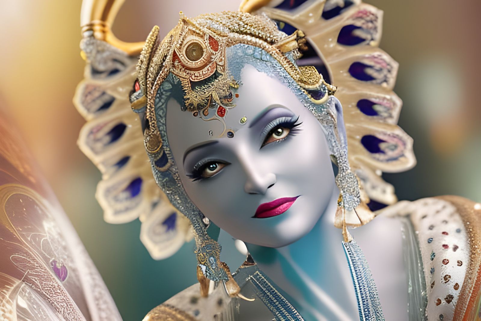 Sinister Evil Genie in Hyperrealistic Style