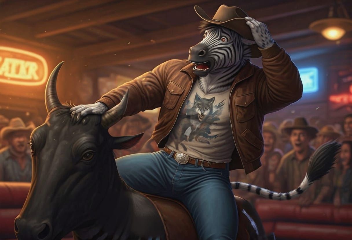 Mechanical Bull in High Contrast