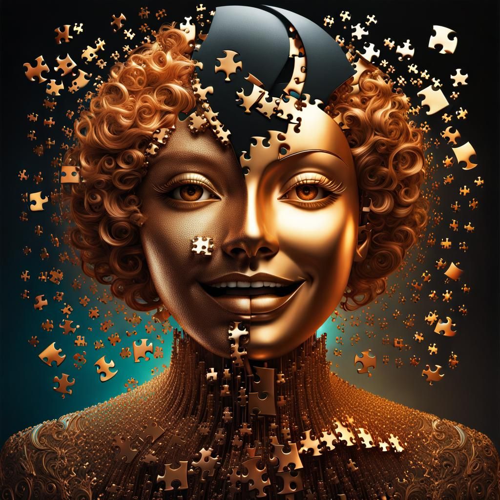 Digital Jigsaw of Merging Emotional Faces