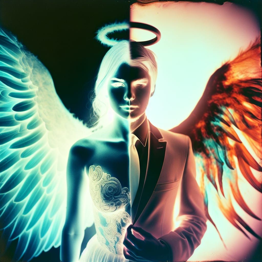 Two sides of me. 🤍🖤