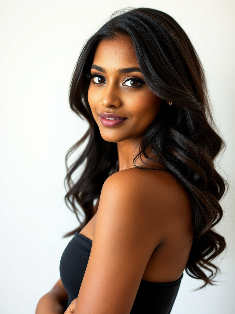 Portrait of a Young Woman with Mixed Heritage