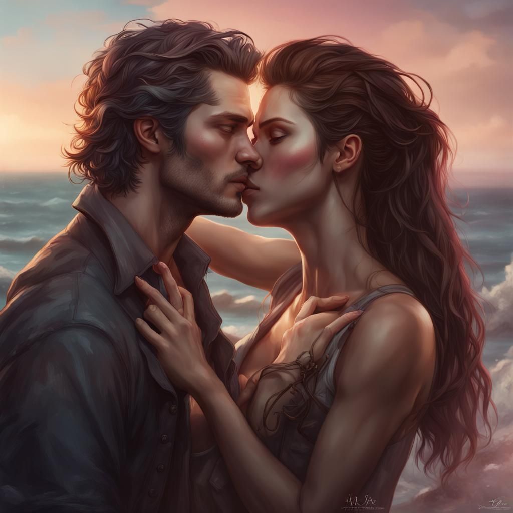 Bella and JJ Kiss: Hyperdetailed Digital Portrait