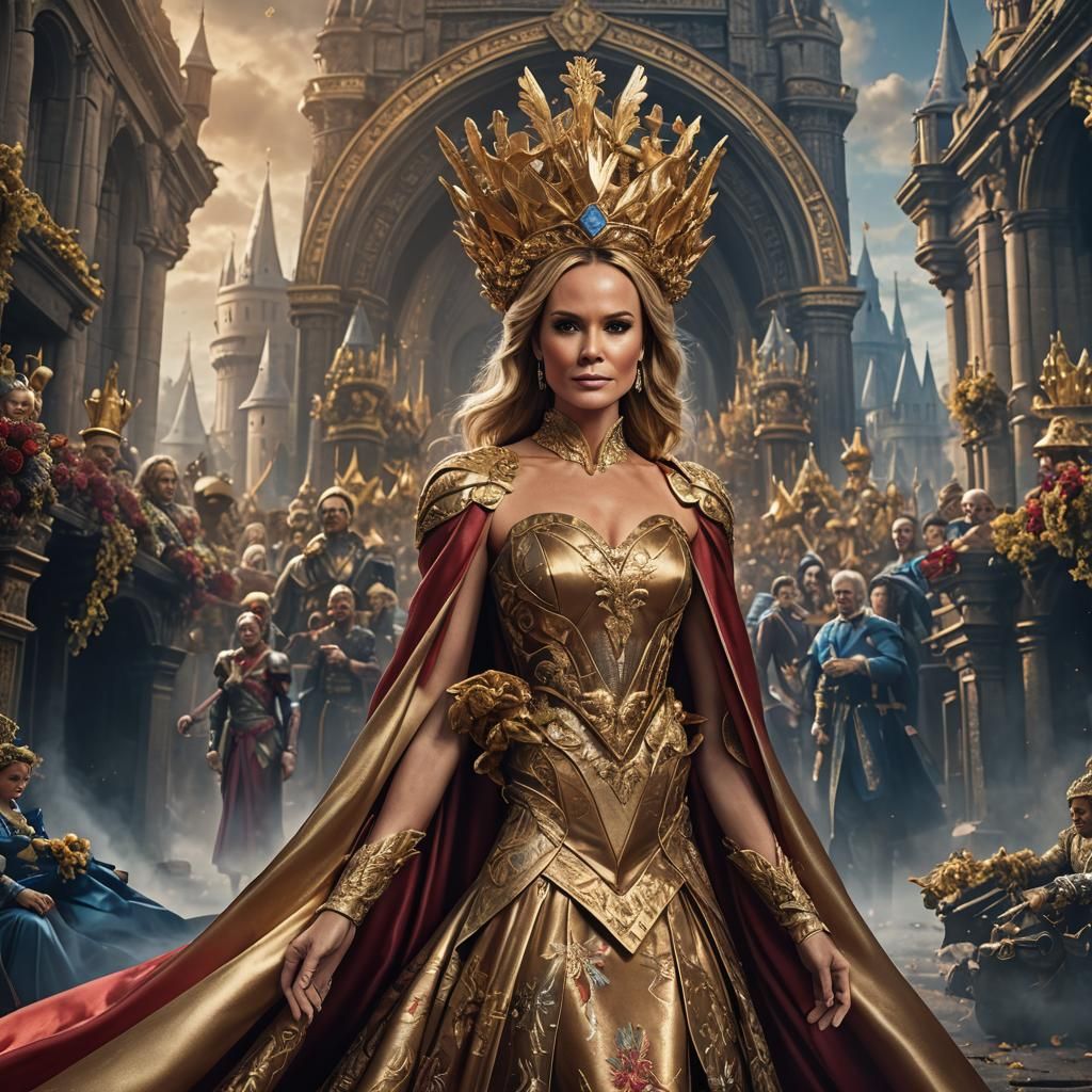 Amanda Holden Crowned Queen: Detailed Matte Painting