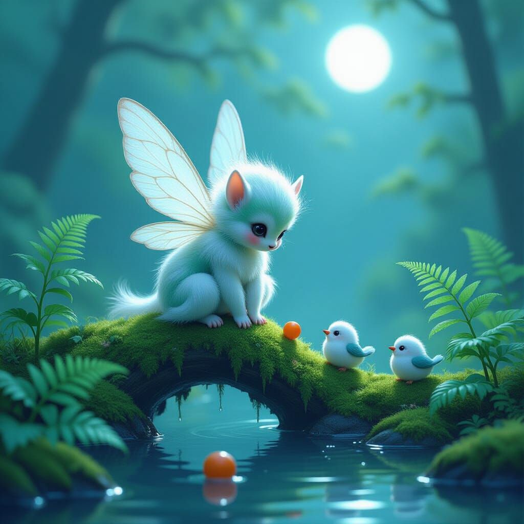 Enchanting Fairy Creature in Zen Garden