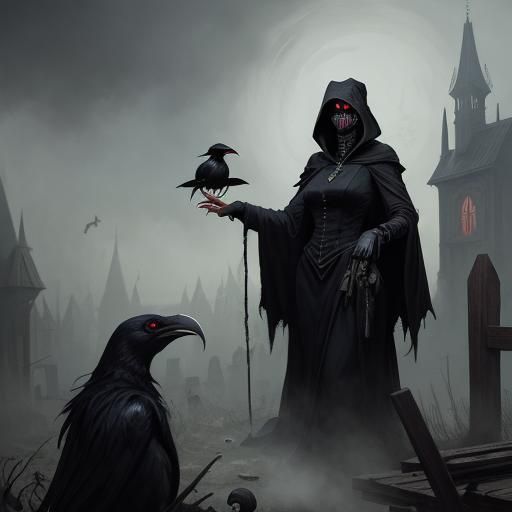 Sinister Plague Doctor and Baba Yaga Hybrid