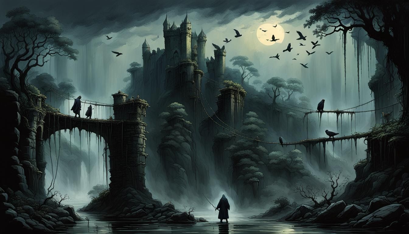 Climbing Decaying Towers: A Horror Scene