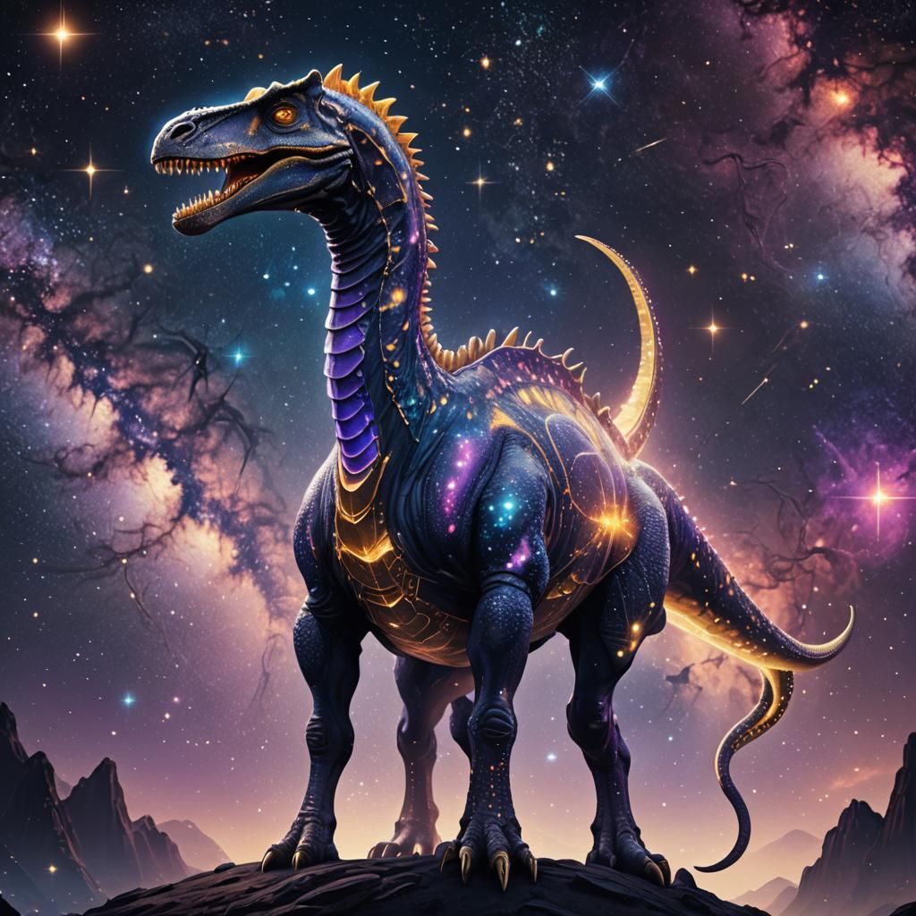 Cosmic Ultrasaurus with Starry Skin Concept Art