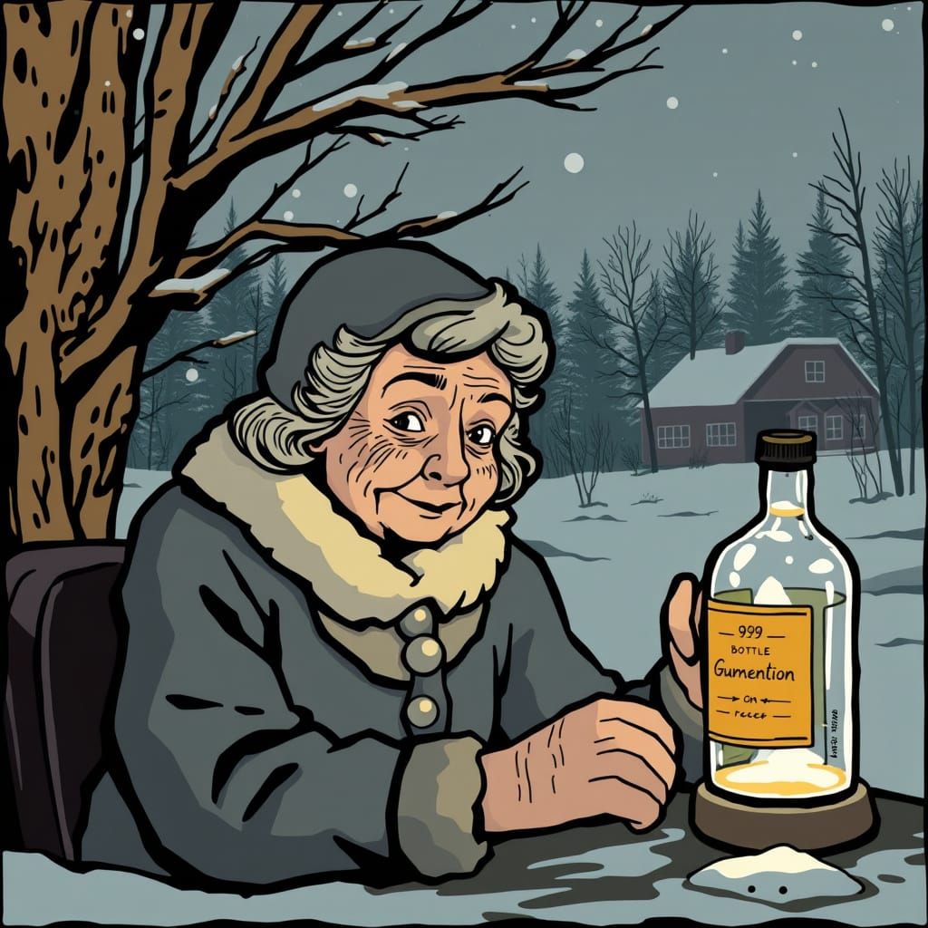 A bottle of gumption lasted her all winter.