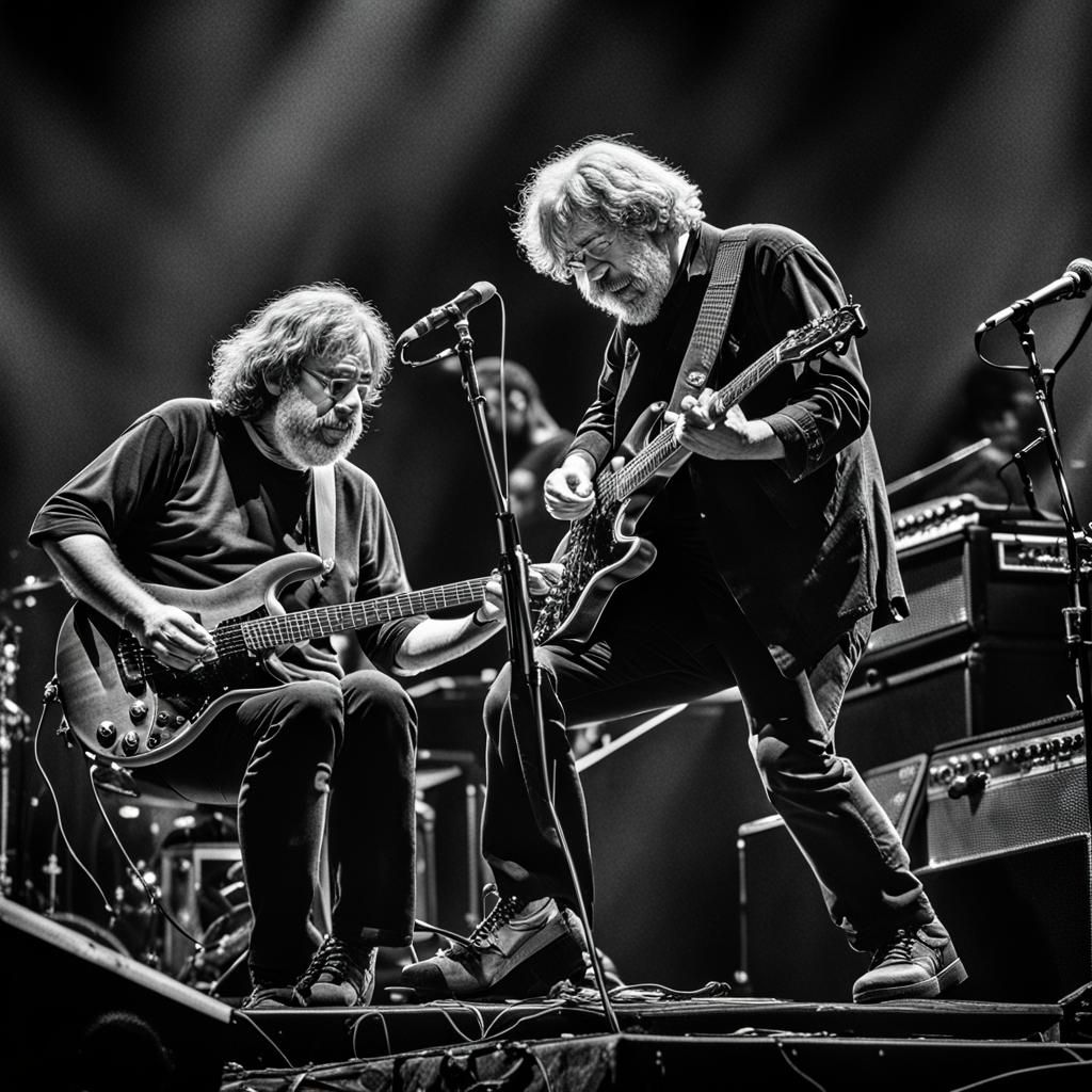 Jerry Garcia and Trey Anastasio in Hyperrealistic Detail