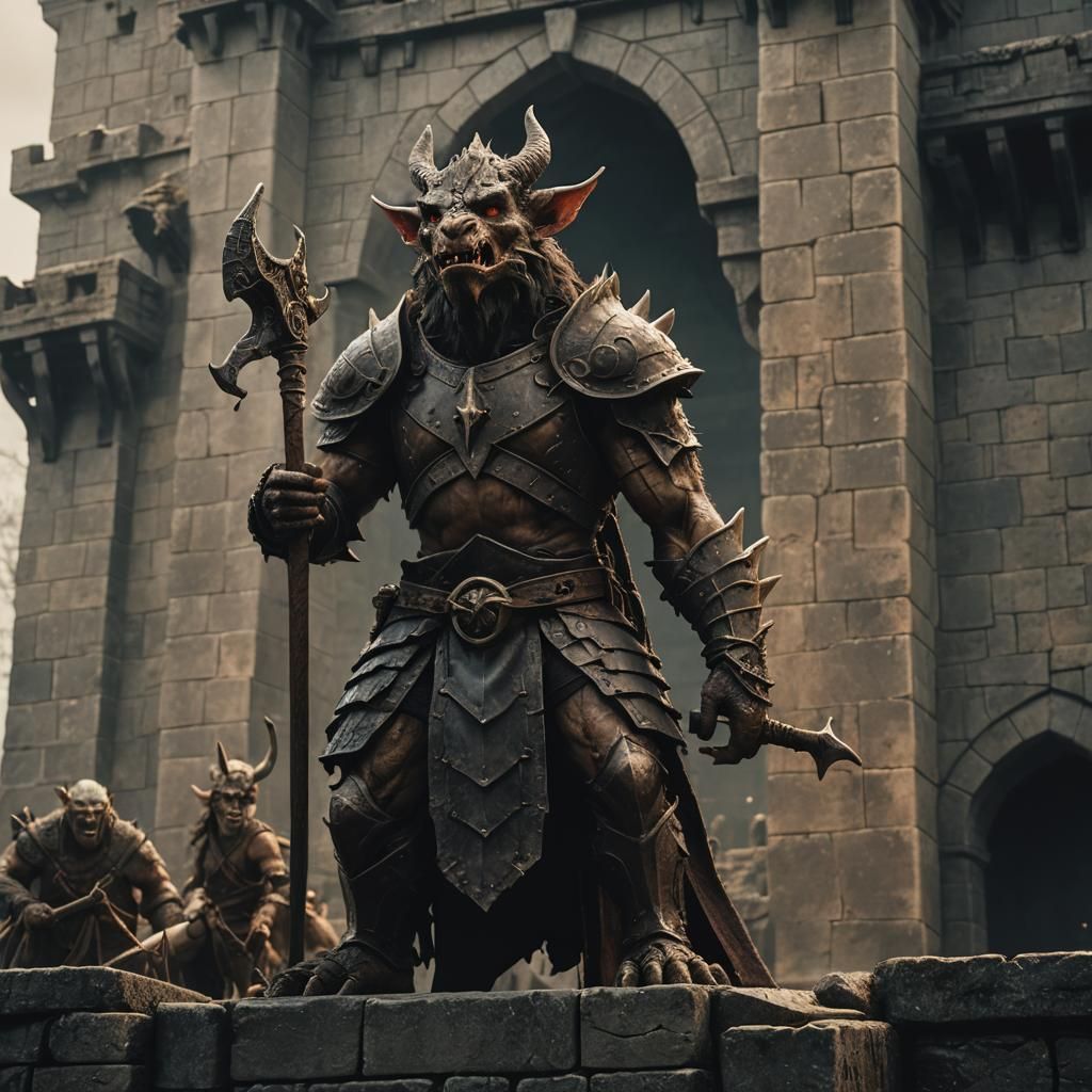 Kobold Lord of Deadmoor Stronghold: A Dark Fantasy Illustrat...