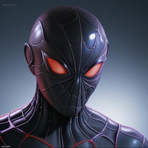 Symbiote Miles Morales Hyperrealistic Splash Art