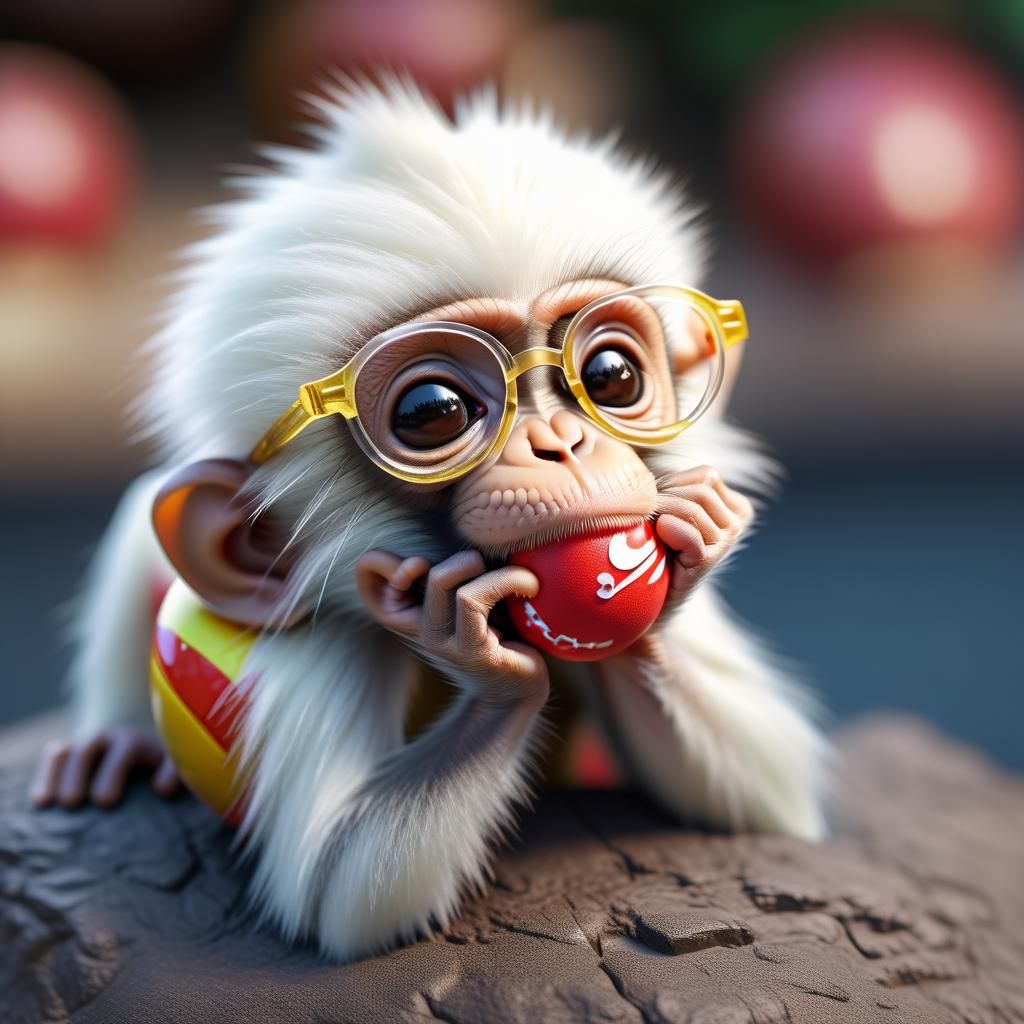 Cute baby monkey