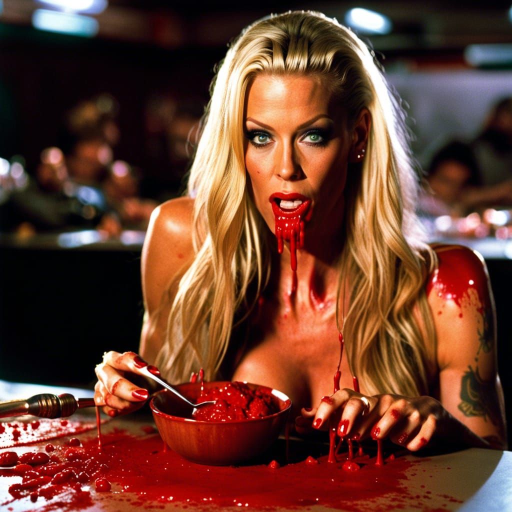 Gory Portrait Inspired by Zombie Horror