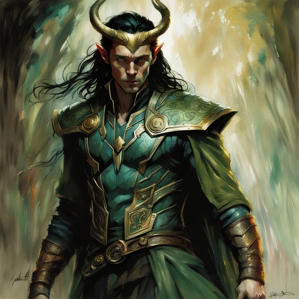 Loki of Asgard Concept Art with Dynamic Lighting