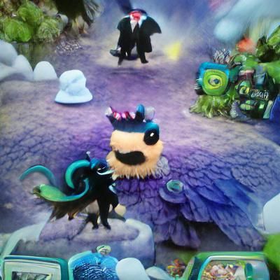 Ghazt from My Singing Monsters in Top Hat