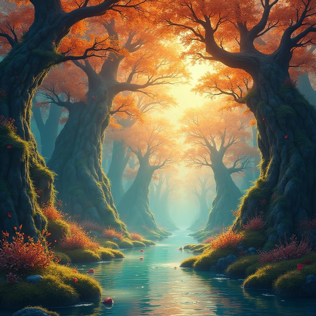 Mystical Realm of Blooming Musical Vines