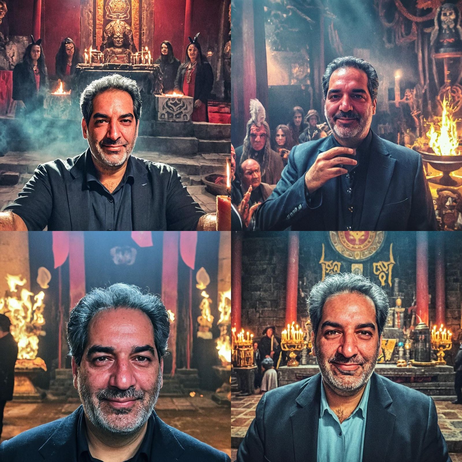 Magician's Ritual: Cinematic Temple Portrait