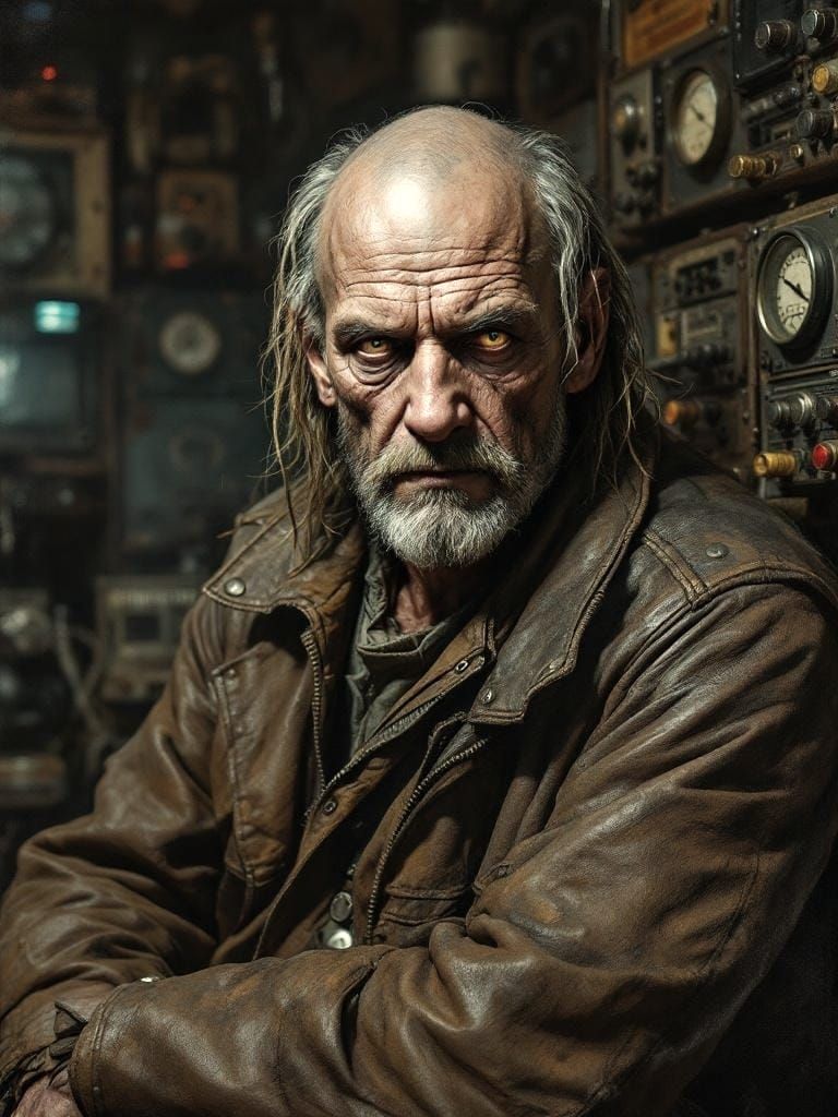 Post-Apocalyptic Soldier Portrait in Diesel-Punk Style