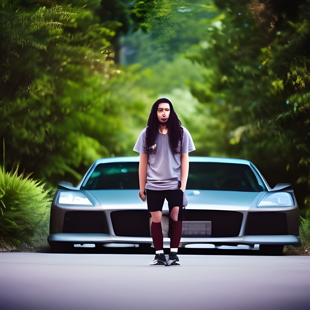 Cinematic Futuristic Stoners in Long Shot