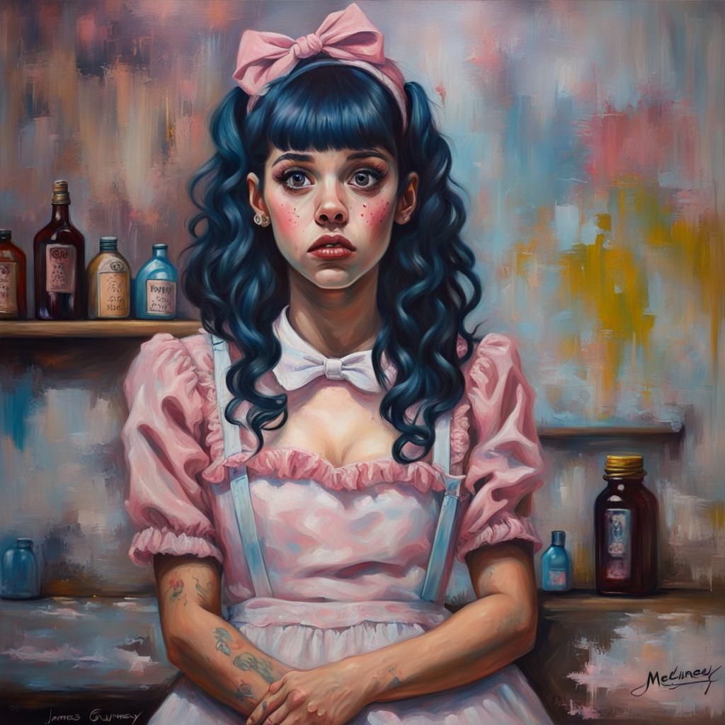Melanie Martinez as Oil Painting by Gurney