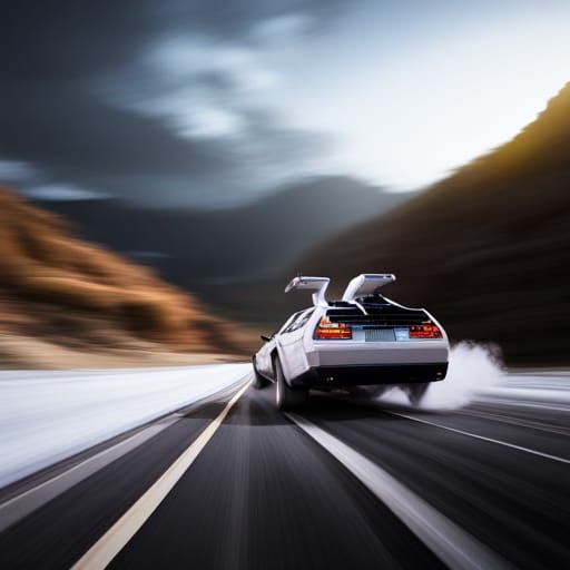 Stay Puft DeLorean Race: Detailed Matte Painting