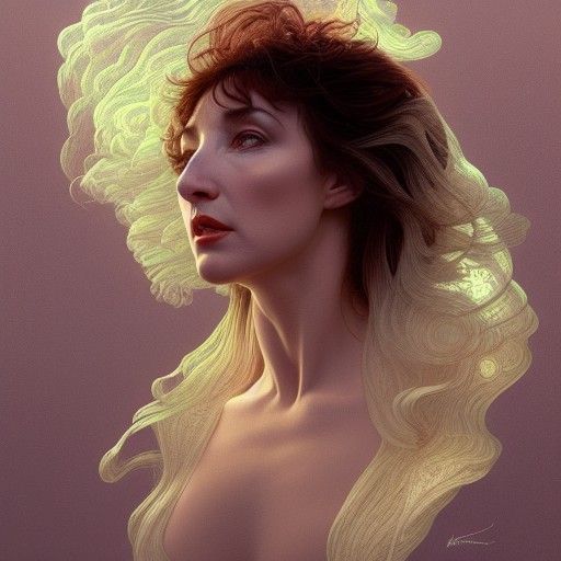 Futuristic Portrait in Hyperdetailed Mannerist Style