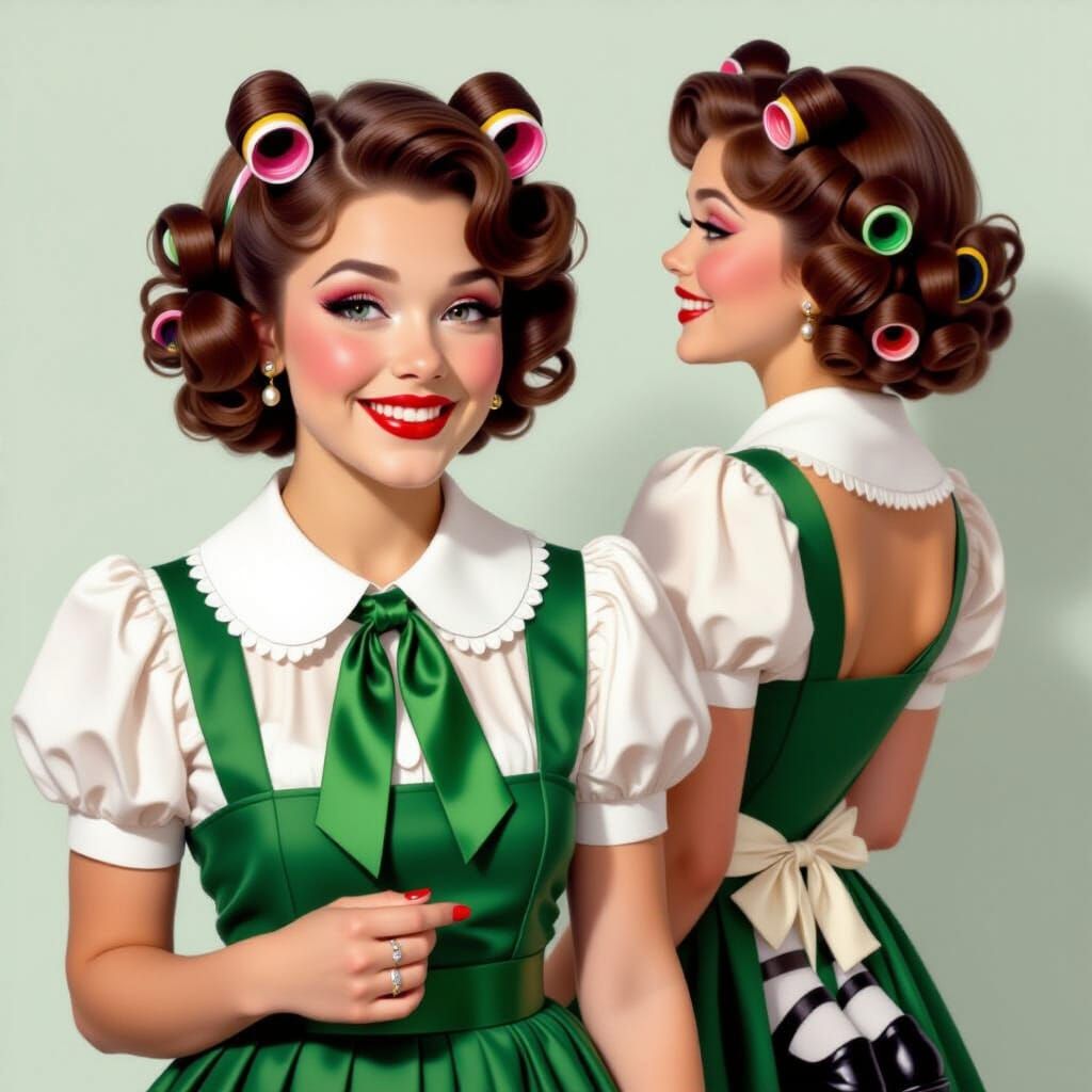 Cross-Dressed Man Portrait in Hyperdetailed Rendering