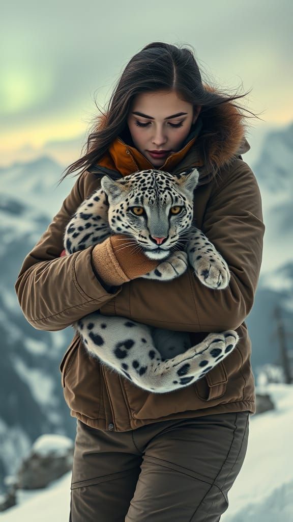 Snow-Capped Sanctuary in Ethereal Light