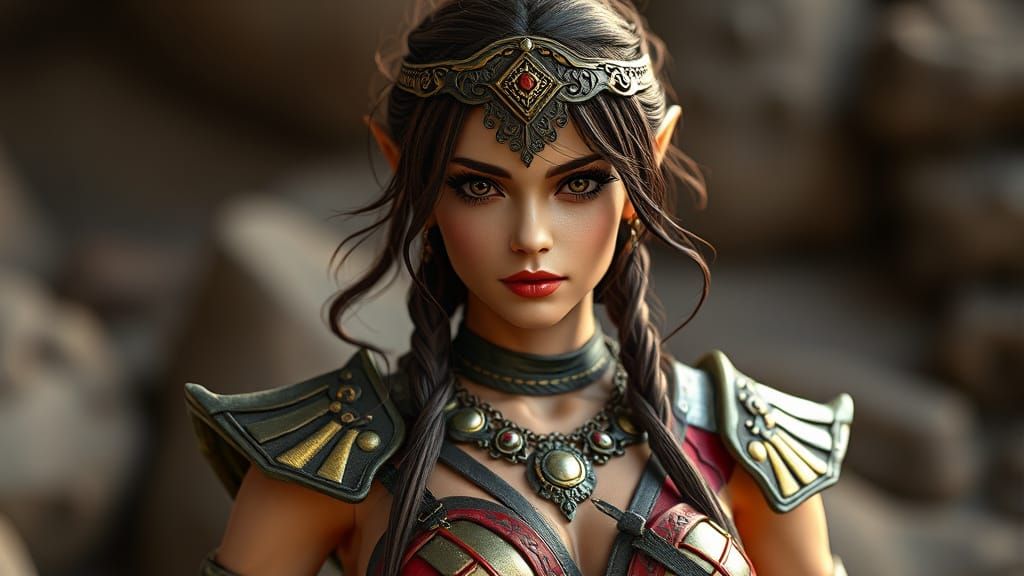 Hyperrealistic BJD Doll Wears Xena Warrior Princess Costume ...