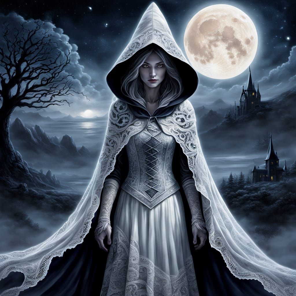 Witch and Fox in Moonlight, Ash Thorpe Style