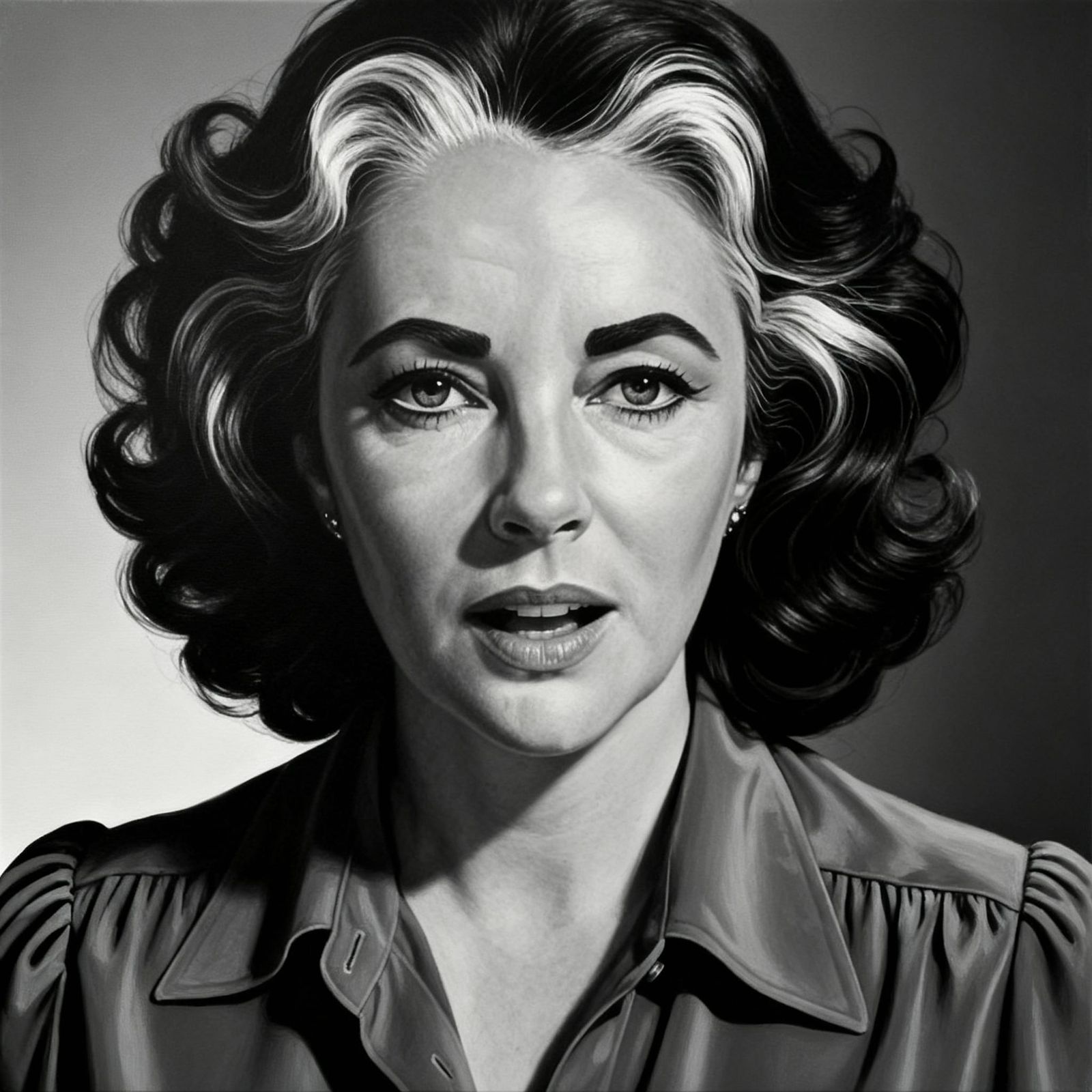 AI Art: Expressive Portrait with Unique Hair