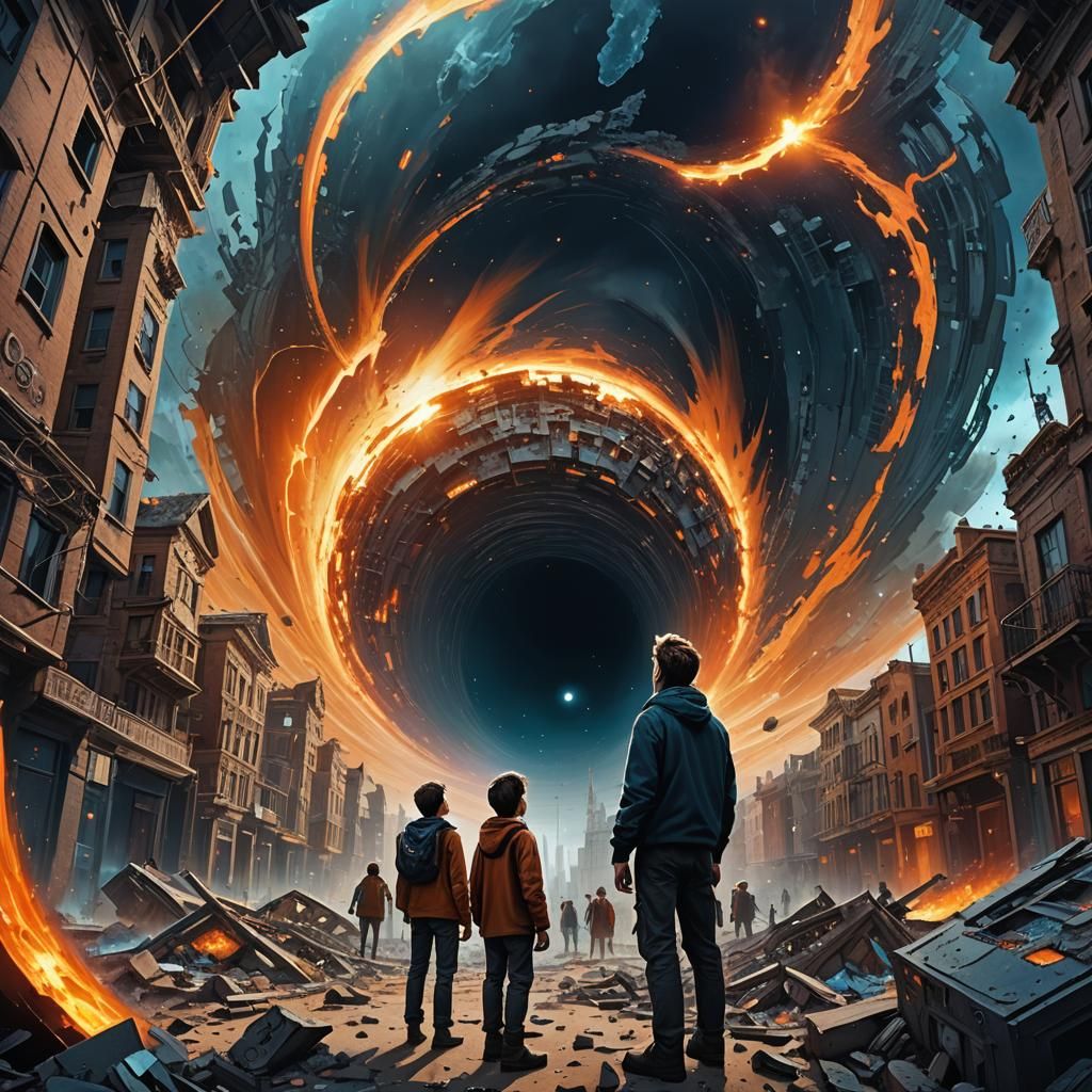 Boy Witnesses Universe Swallowed by Black Hole