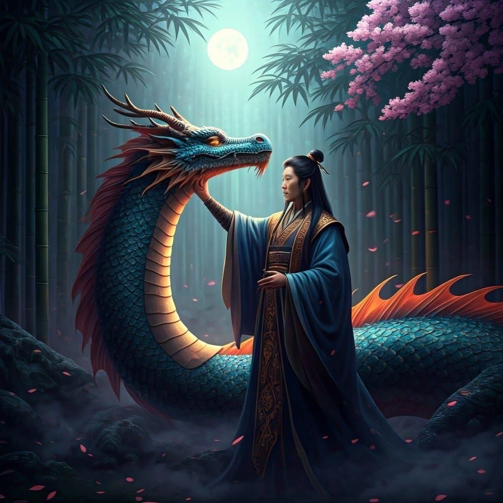 The secret of the the dragon whisperer an asian fantasy artw...