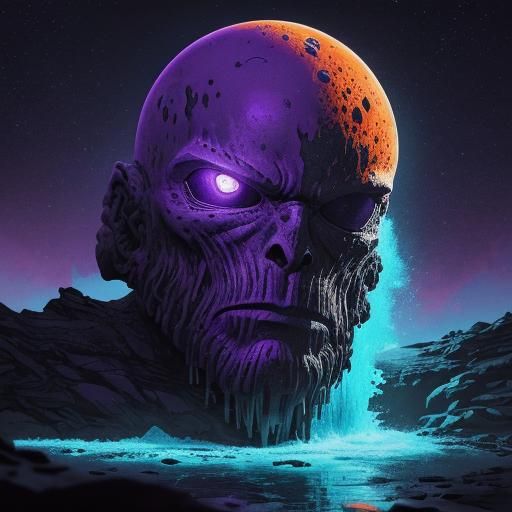 Giant Rock Splash in Sci-Fi Comic Art