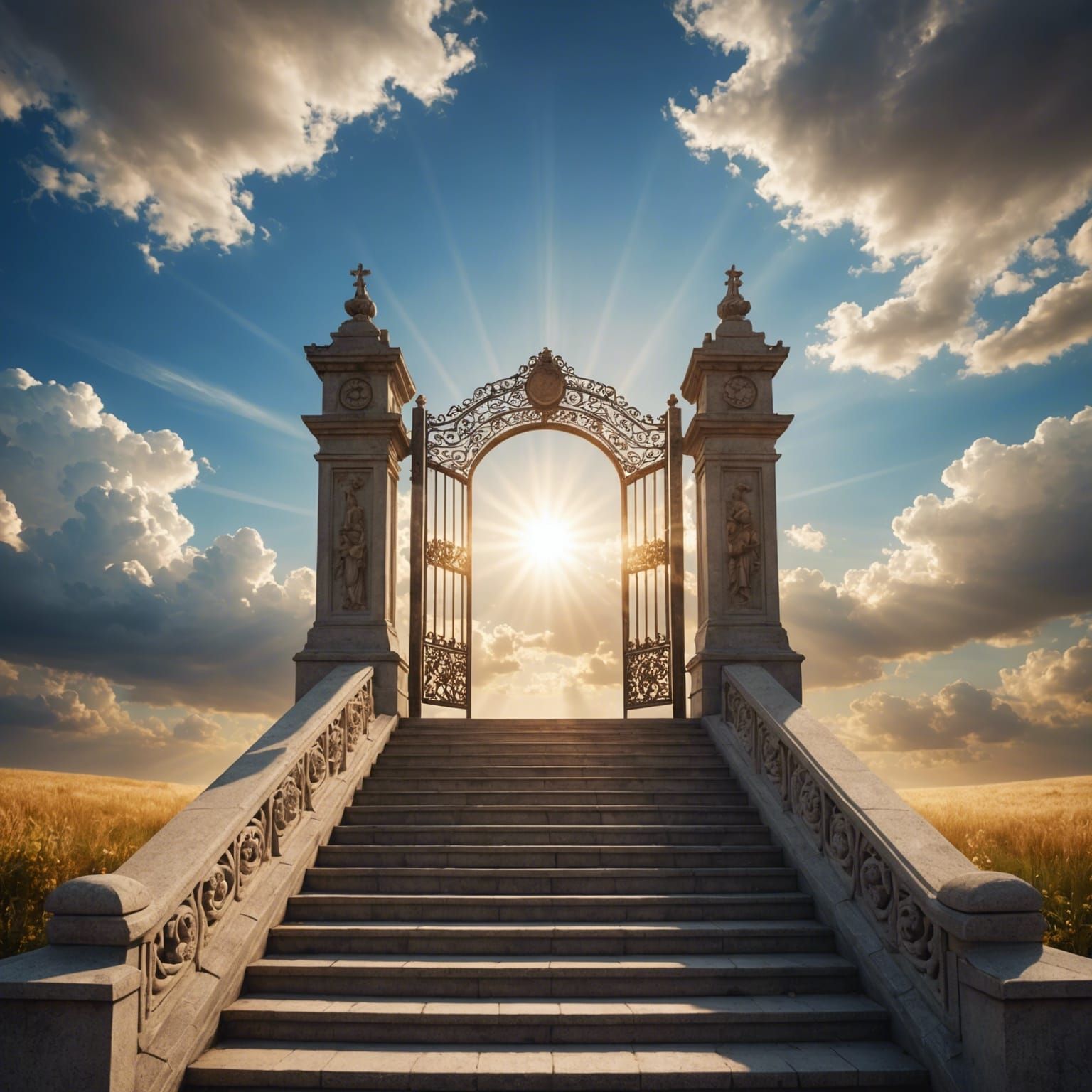 Stairway to Heaven with Divine Sunshine