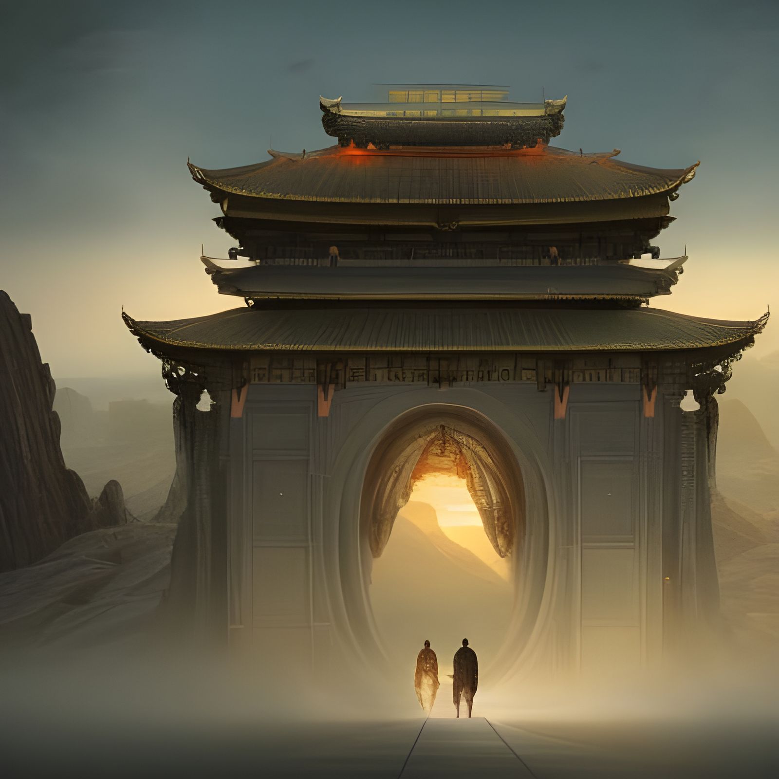 Epic Stargate Digital Matte Painting