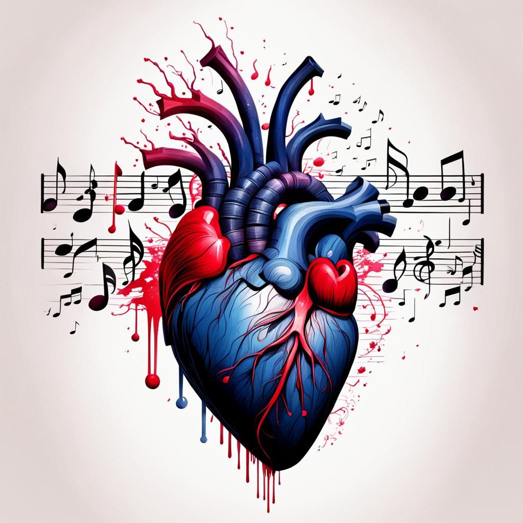 Musical Bleeding Heart: An AI Interpretation