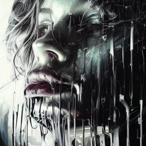 Fallen Angel in Dark Fantasy with Gothic Elegance