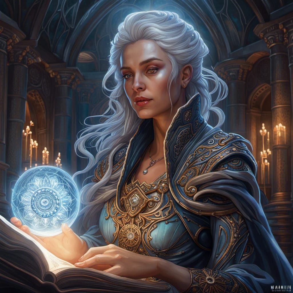 Magical Truthwatcher Lady of the Cosmere in Hyper-Realism