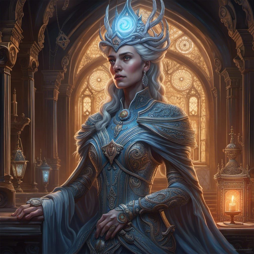 Magical Truthwatcher Lady of the Cosmere in Digital Art