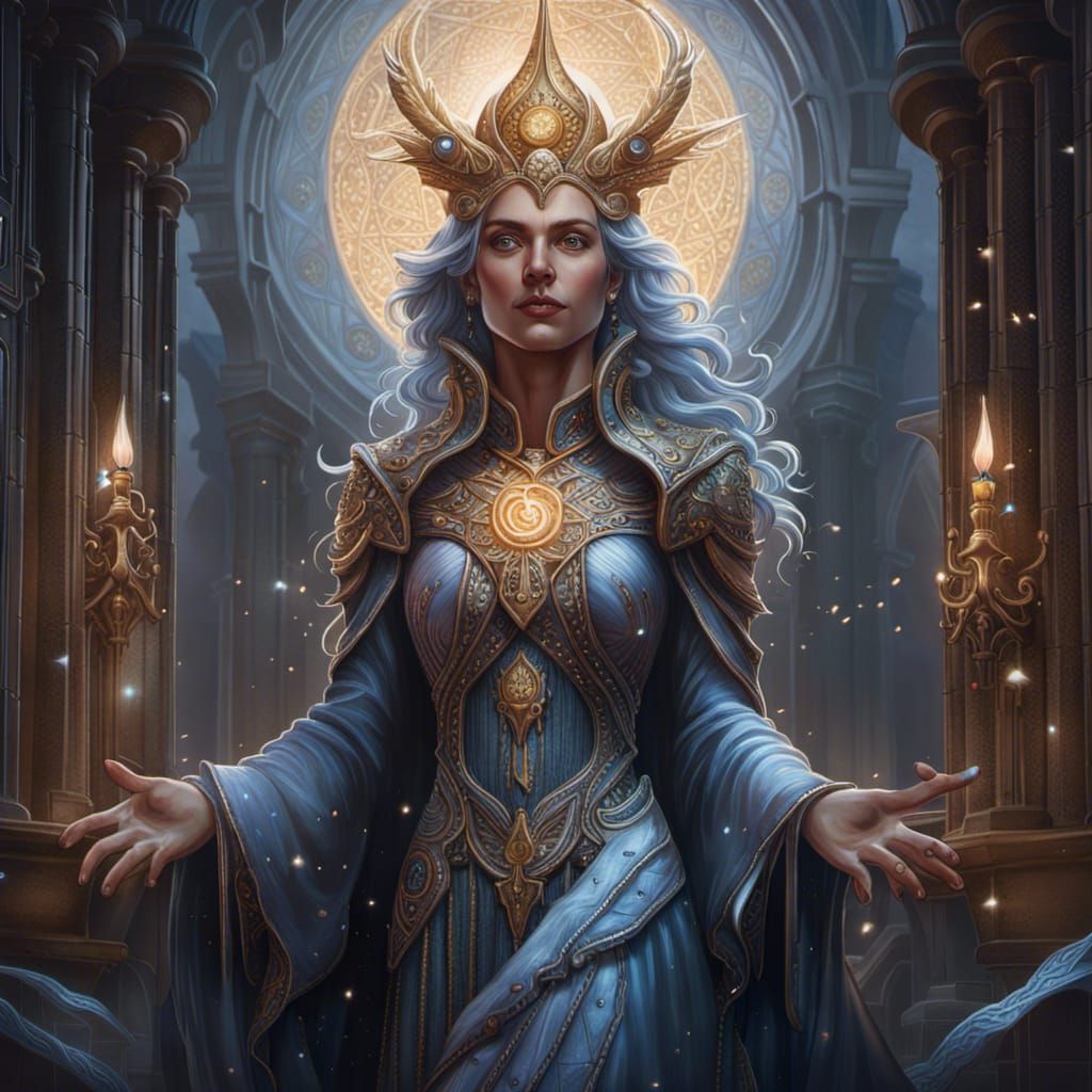 Magical Truthwatcher Lady of the Cosmere in Digital Art