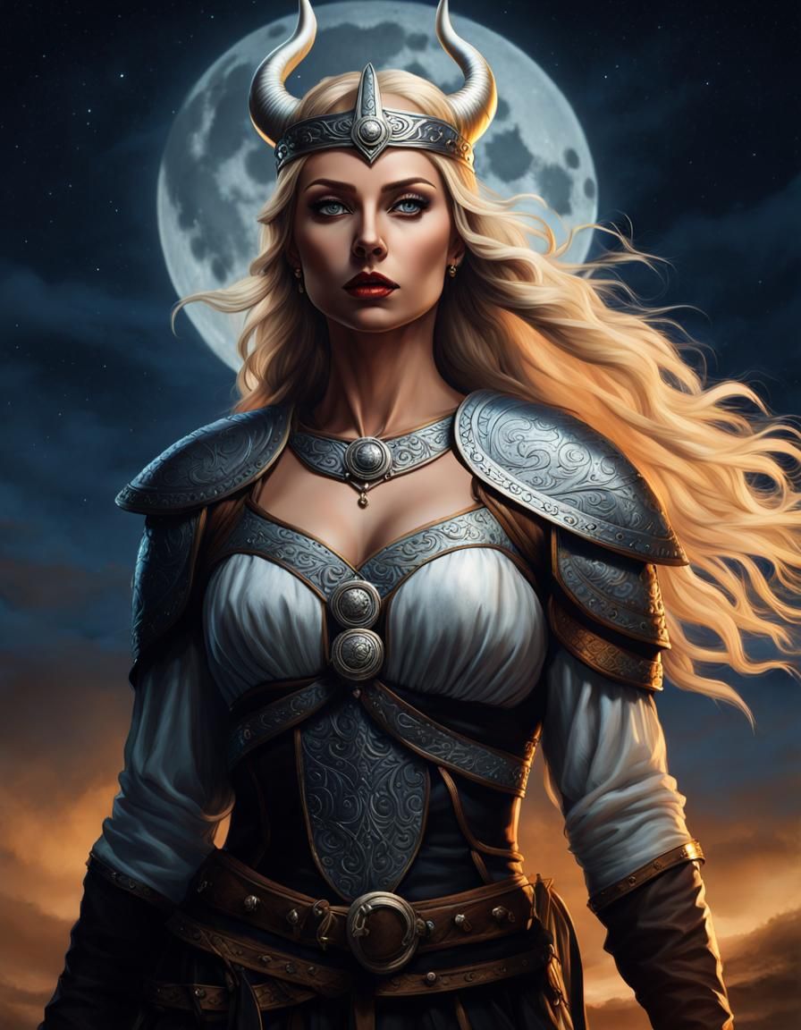 Portrait of a Viking female warrior