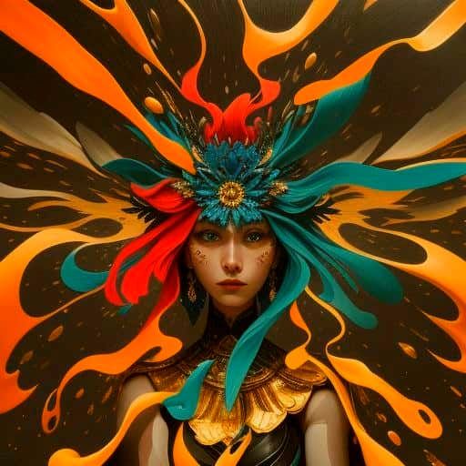 Dramatic Close-Up Portrait in Baroque Style