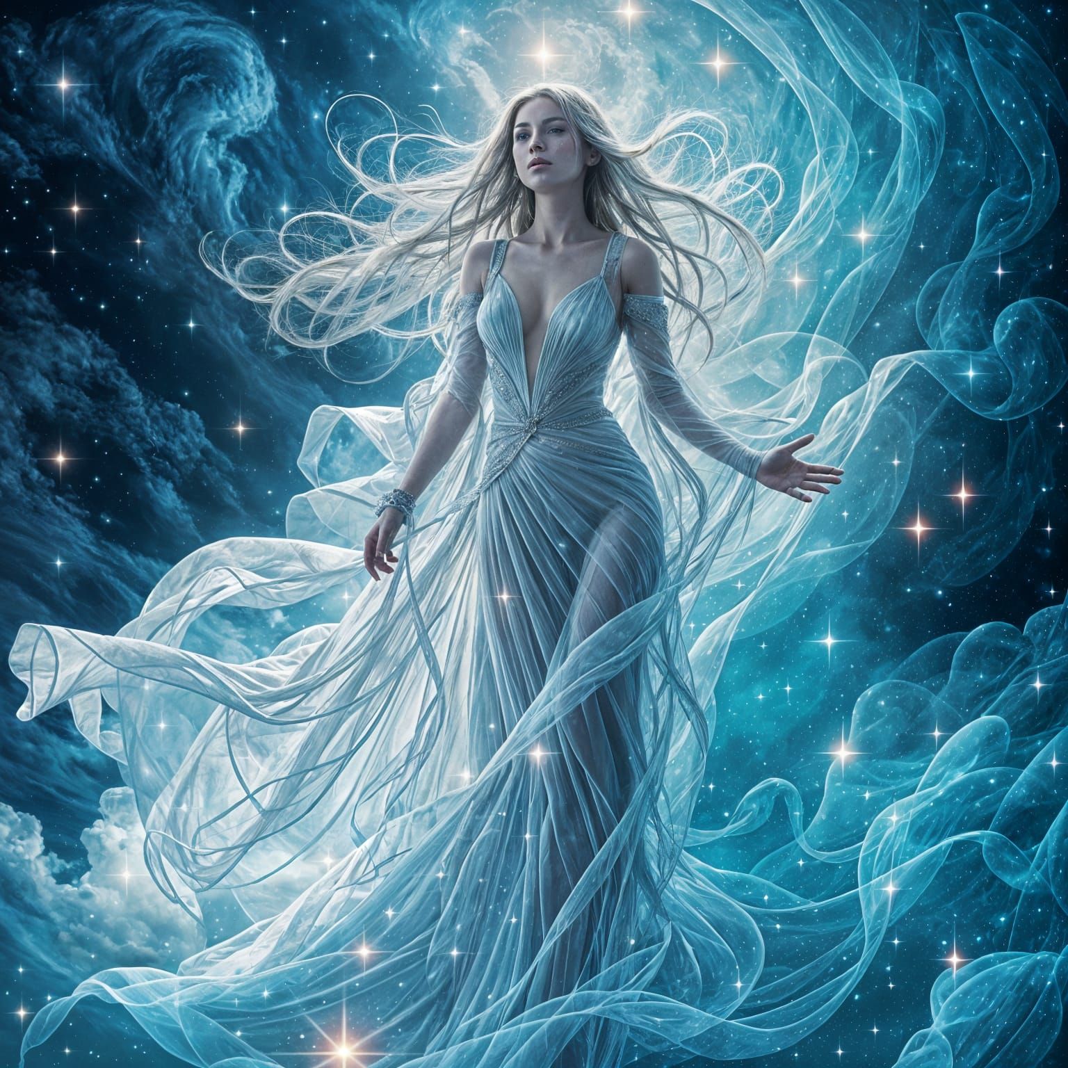 Gentle Clouds in a Blue Sky