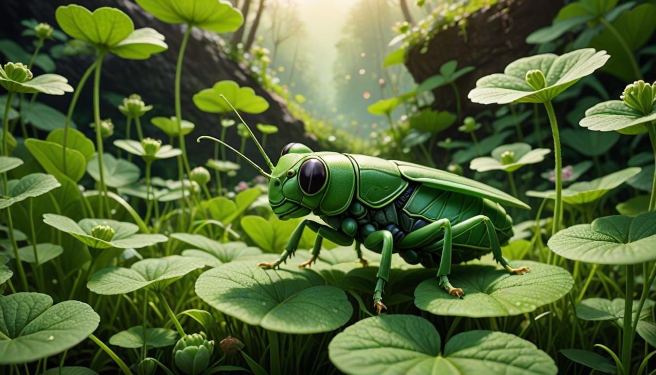 Mighty Grasshopper Ruler in Secret Clover Kingdom
