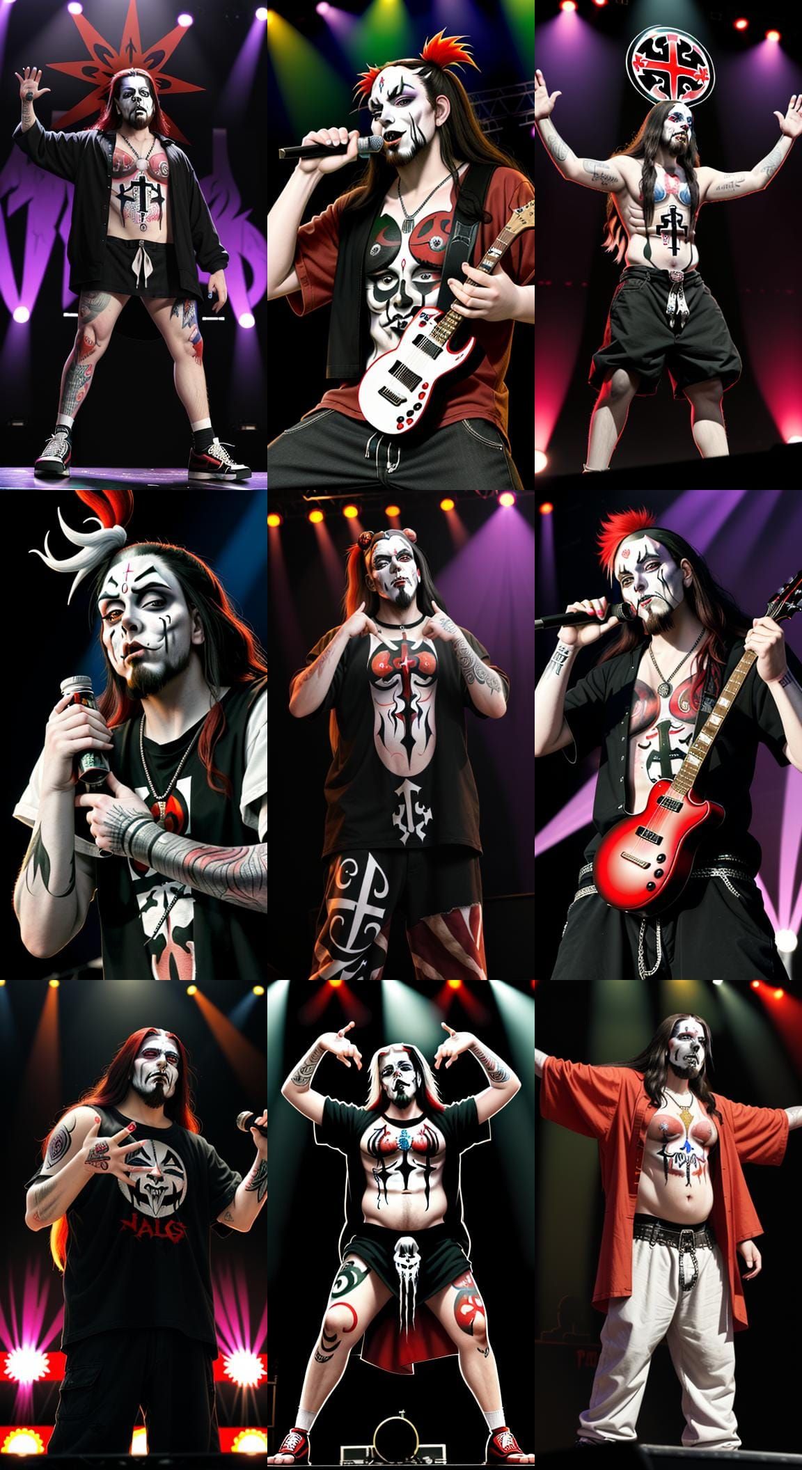 Juggalo Jesus Christ on Stage with Faygo