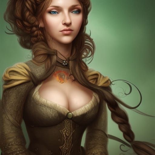 Medieval Woman Blacksmith: Fantasy Concept Art